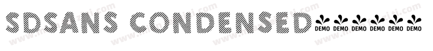 SDSans Condensed字体转换
